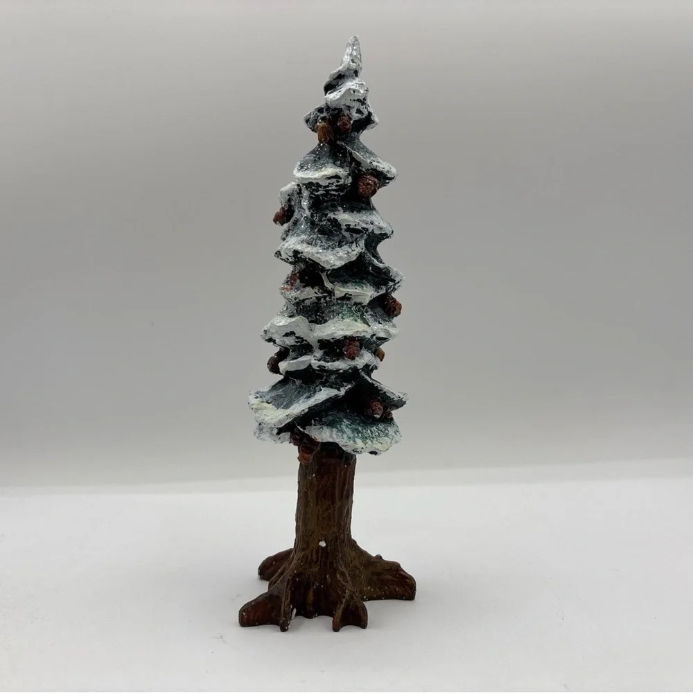 Department‎ 56 1991 Vintage Village Pole Pine Tree 5528-0 8” Cold Cast Porcelain